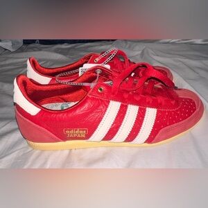 adidas Red & White Japan Leather Sneakers